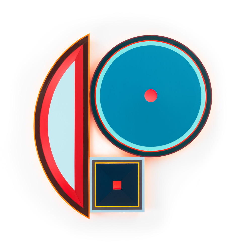 Beverly Fishman, Polypharmacy: Abortion, birth control, depression, 2024, Urethane paint on wood, 44 x 42&amp;nbsp; inches, 111.8 x 106.7 cm,&amp;nbsp;MMG#36509