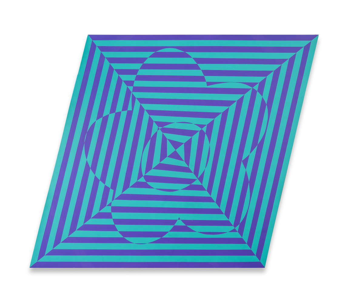 Untitled (1686), 1986, Enamel paint on panel, 48 x 48 x 2 inches, 121.9 x 121.9 x 5.1 cm