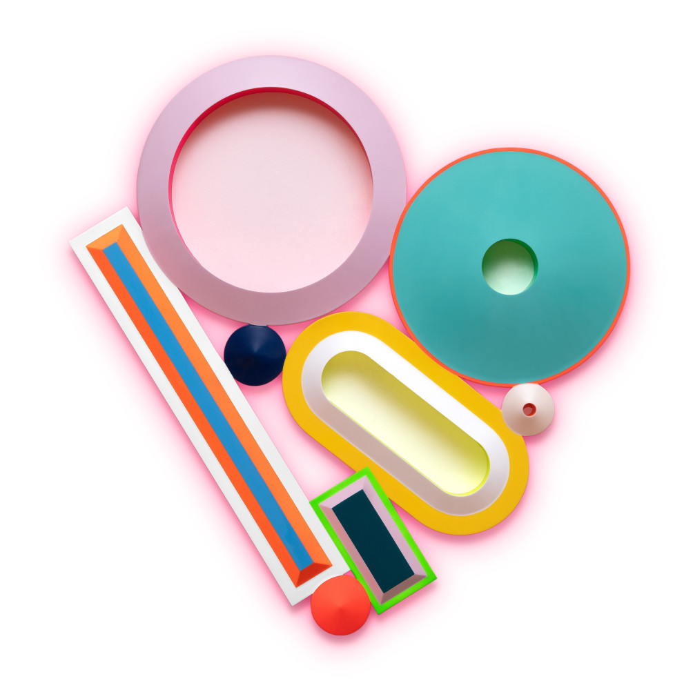 Beverly Fishman,&amp;nbsp;Equilibrium (C.,8), 2025, Urethane paint on wood, 45 x 43 inches, 114.3 x 109.2 cm, MMG#38106