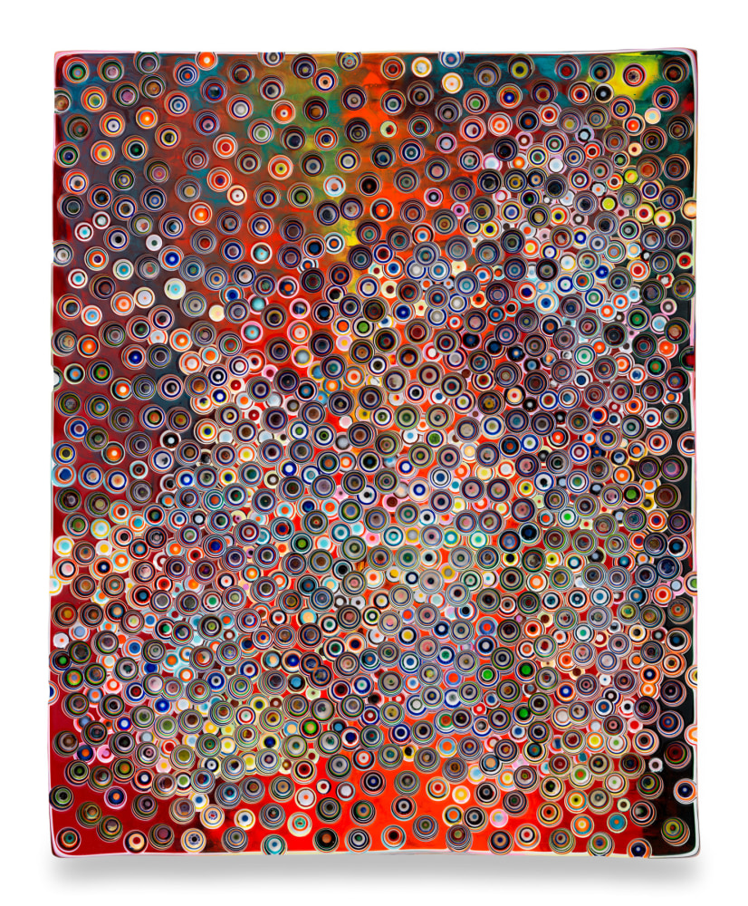 Markus Linnenbrink,&amp;nbsp;HEAVENCOMECRASHING, 2025, Epoxy resin and pigments on wood, 60 x 48 inches, 152.4 x 121.9 cm, MMG#37678