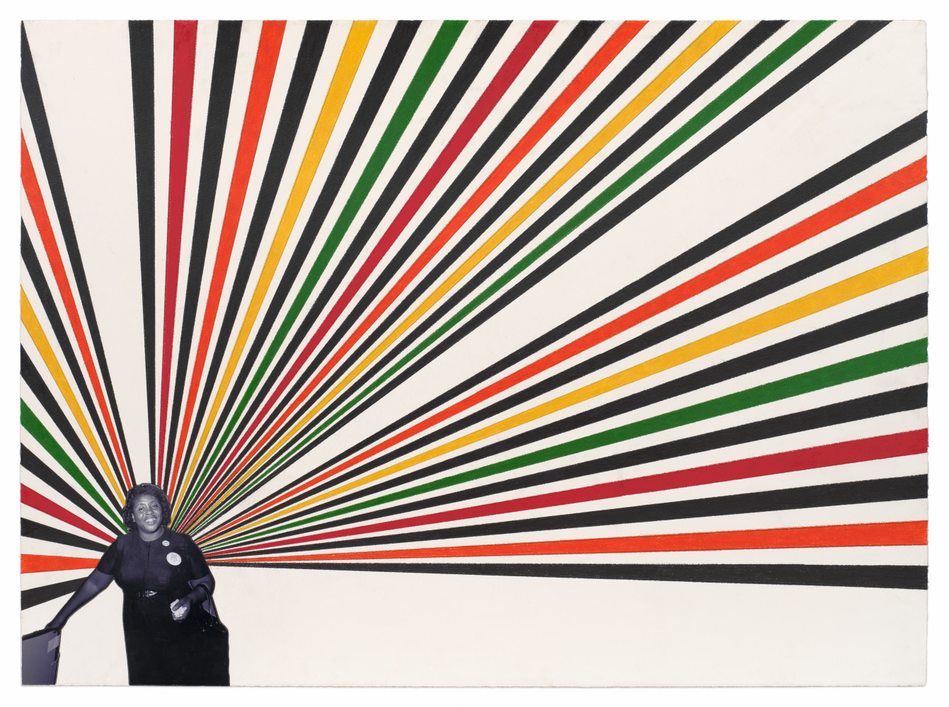 Fannie Lou, 2024, Colored pencil and photograph collage on paper, 22 x 30 inches, 55.9 x 76.2 cm,&amp;nbsp;MMG#36557