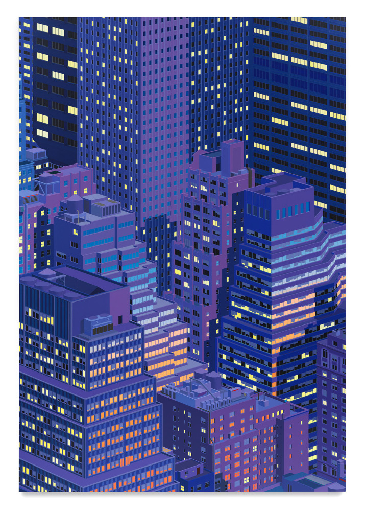 Daniel Rich, NYC Nocturne #1, 2025, Acrylic on dibond,

72 x 50 inches, 182.9 x 127 cm, MMG#37975
