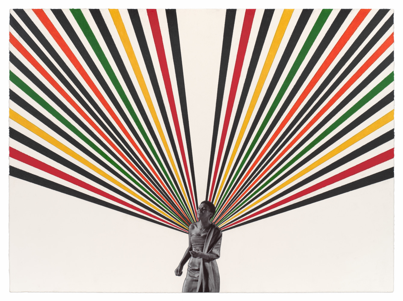 Miriam, 2024, Colored pencil and photograph collage on paper, 22 x 30 inches, 55.9 x 76.2 cm,&amp;nbsp;MMG#36553