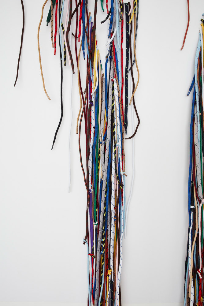 NARI WARD

Power Wall - Power People, 2019 (detail)

Shoelaces

120 x 60 x 2.5 inches

304.8 x 152.4 x 6.4 cm

Unique