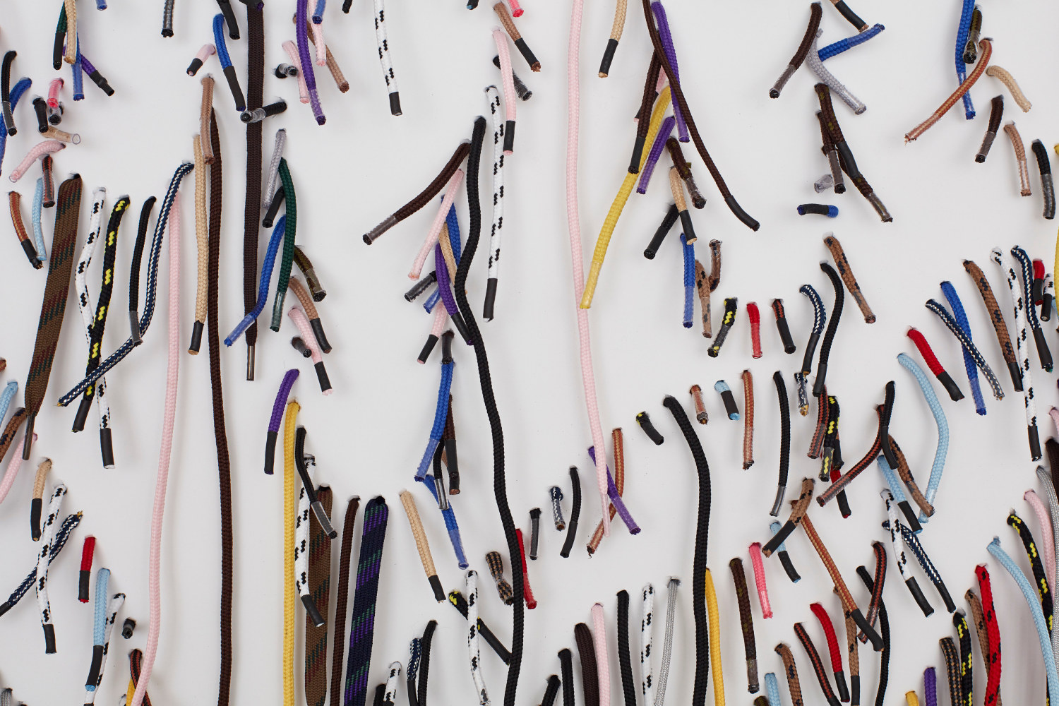 NARI WARD

Sole Revel, 2020 (detail)

Shoelaces

39 x 65 x 1.5 inches

99.1 x 165.1 x 3.8 cm

Unique