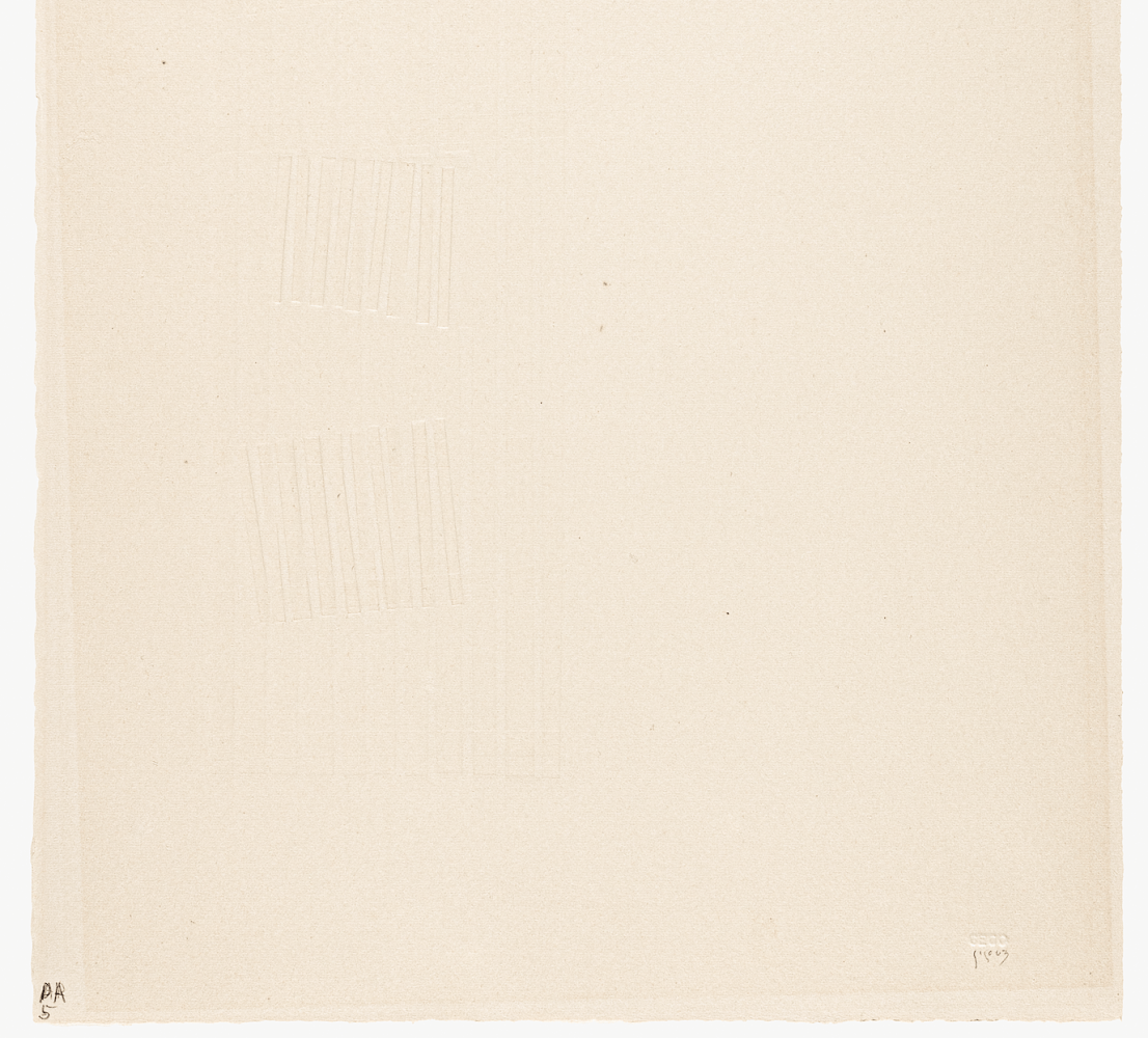 GEGO

Untitled, 1963

Intaglio on cardboard

38h x 28w cm

14 122/127h x 11 2/85w in

Edition P/A 5