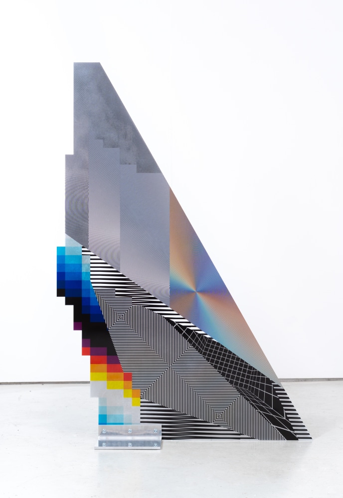 Felipe Pantone

Optichromie Dimensional, 2019
UV paint on aluminum

100h x 150w x 42d cm
39 47/127h x 59 7/127w x 16 68/127d in

Unique

&amp;nbsp;

ON HOLD