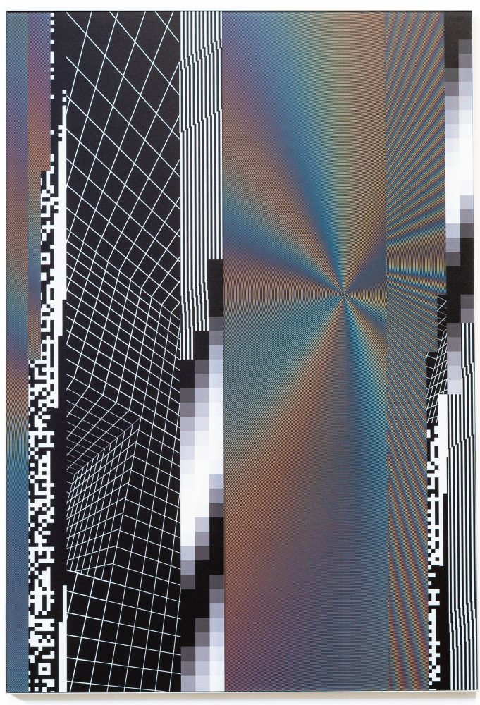 Felipe Pantone
Planned Iridescence #37, 2018
UV paint on PMMA and anodized aluminum

75h x 50w cm
29 67/127h x 19 87/127w in
Edition 16 of 20