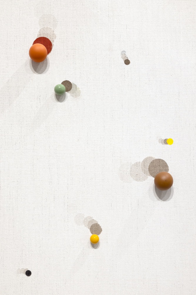 Matthias Bitzer
particle deep field,&amp;nbsp;2021
Ink, pins, balls, acrylic, on canvas
206 x 206 x 6 cm

81 x 81 x 2 1/4 in

Unique