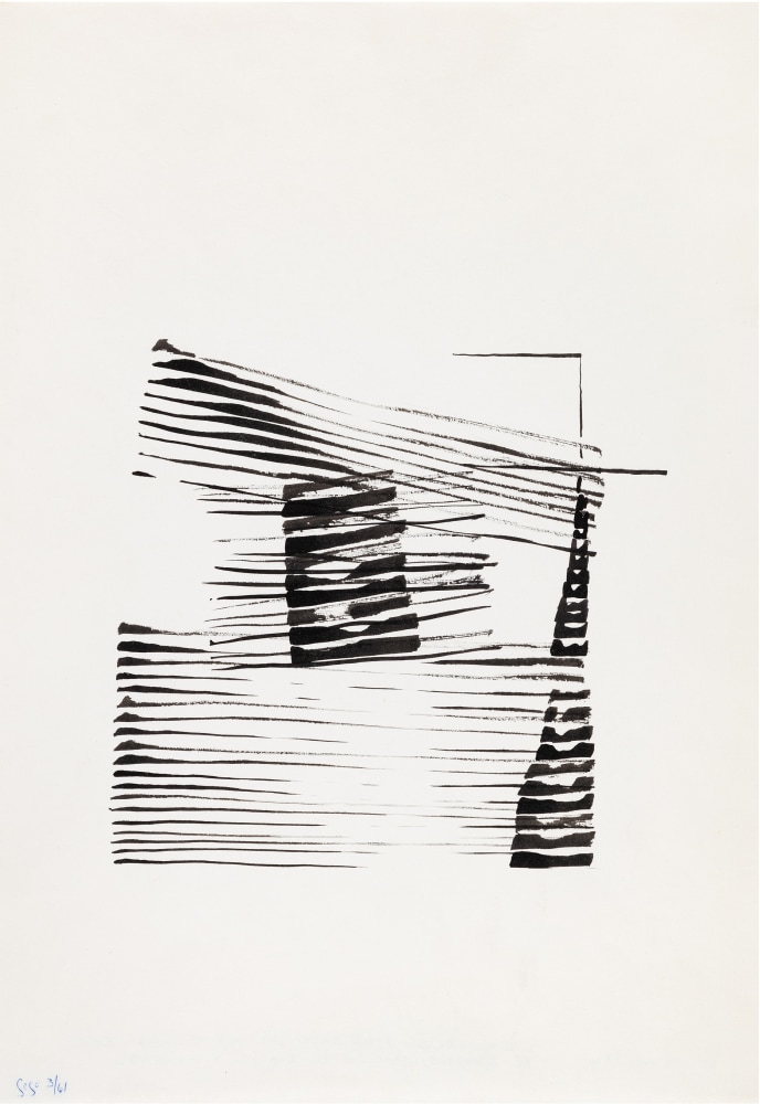 GEGO

Untitled, 1961

Ink on paper

44.10h x 30.50w cm

17 21/58h x 12 1/127w in

Unique