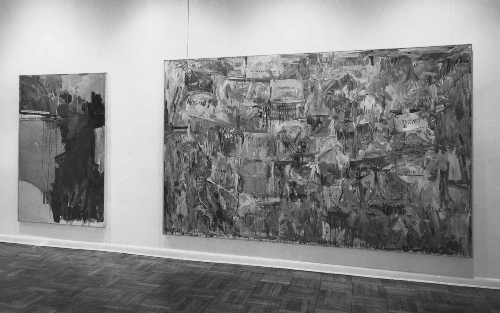 Installation view, Jasper Johns, January 12-February 7, 1963, 4 EAST 77