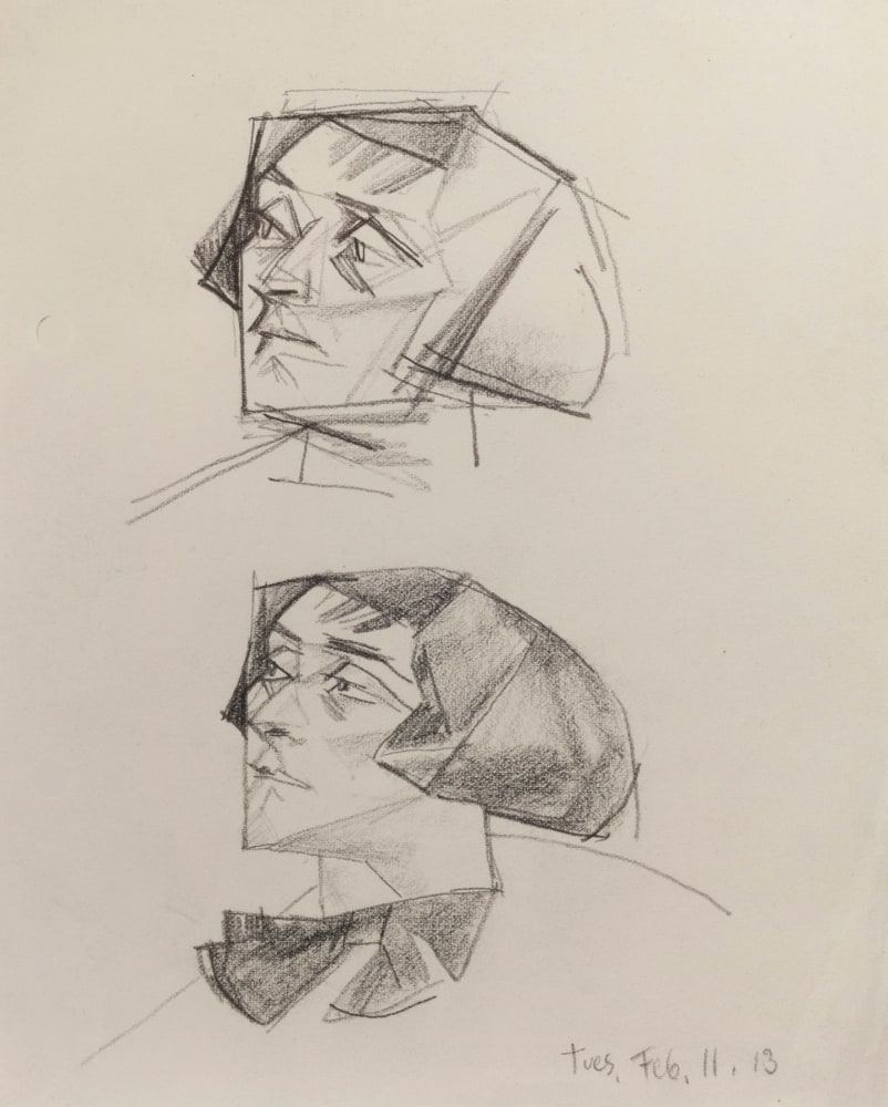 Lyonel&amp;nbsp;Feininger (1871&amp;ndash;1956)

(Portrait of Julia Feininger), 1913

Pencil on paper
8 x 6 3/8 in. (20.3 x 16.2 cm)

Dated lower right:&amp;nbsp;tues. Feb. 11. 13