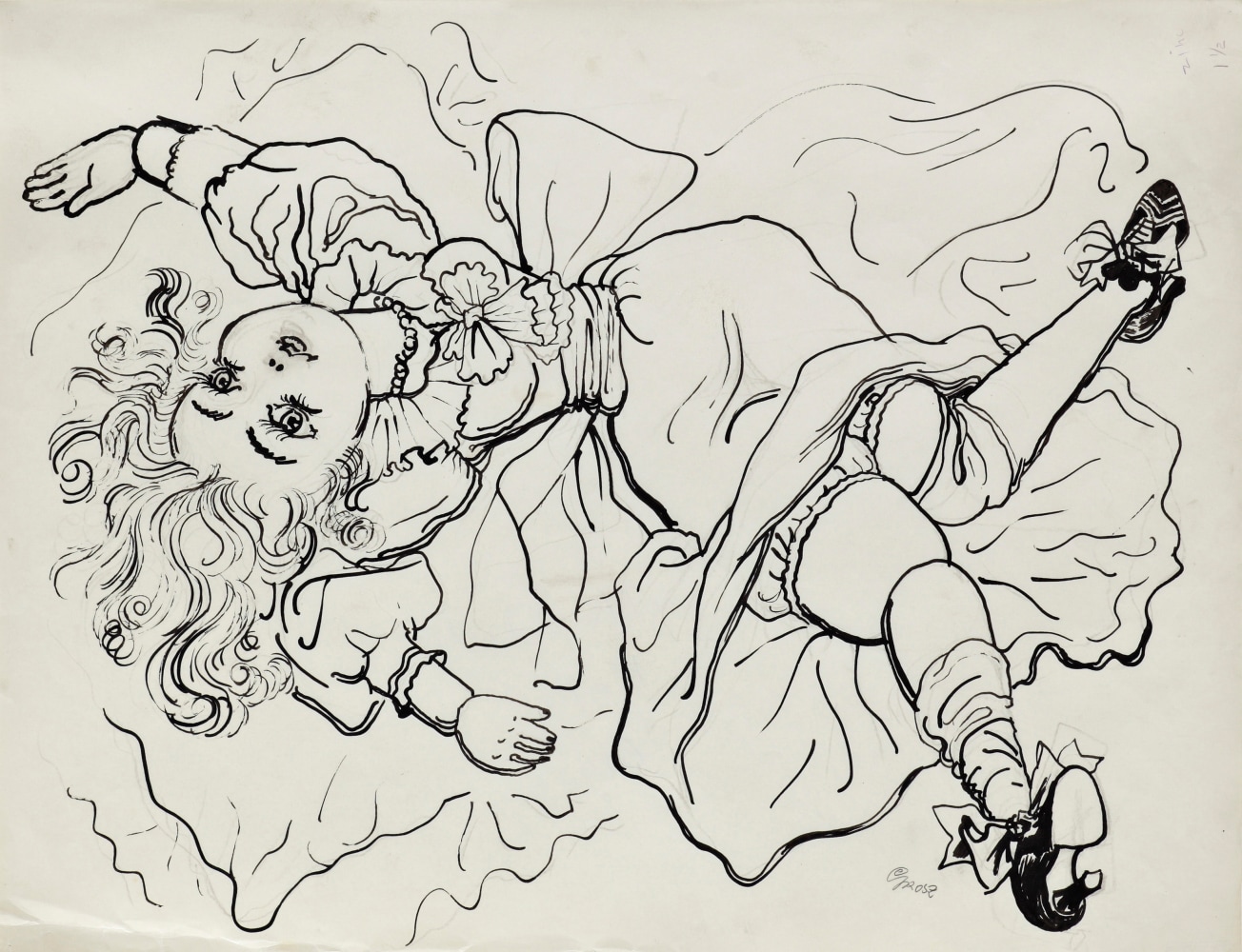 George&amp;nbsp;Grosz (1893&amp;ndash;1959)
The Silk Doll, 1937
Ink and chalk on paper
18 x 23 1/2&amp;nbsp;in. (46&amp;nbsp;x 59&amp;nbsp;cm)

&amp;nbsp;

Drawing for&amp;nbsp;Esquire, February 1937, p. 112, for Frank K. Kelly&amp;#39;s story of the same title.
