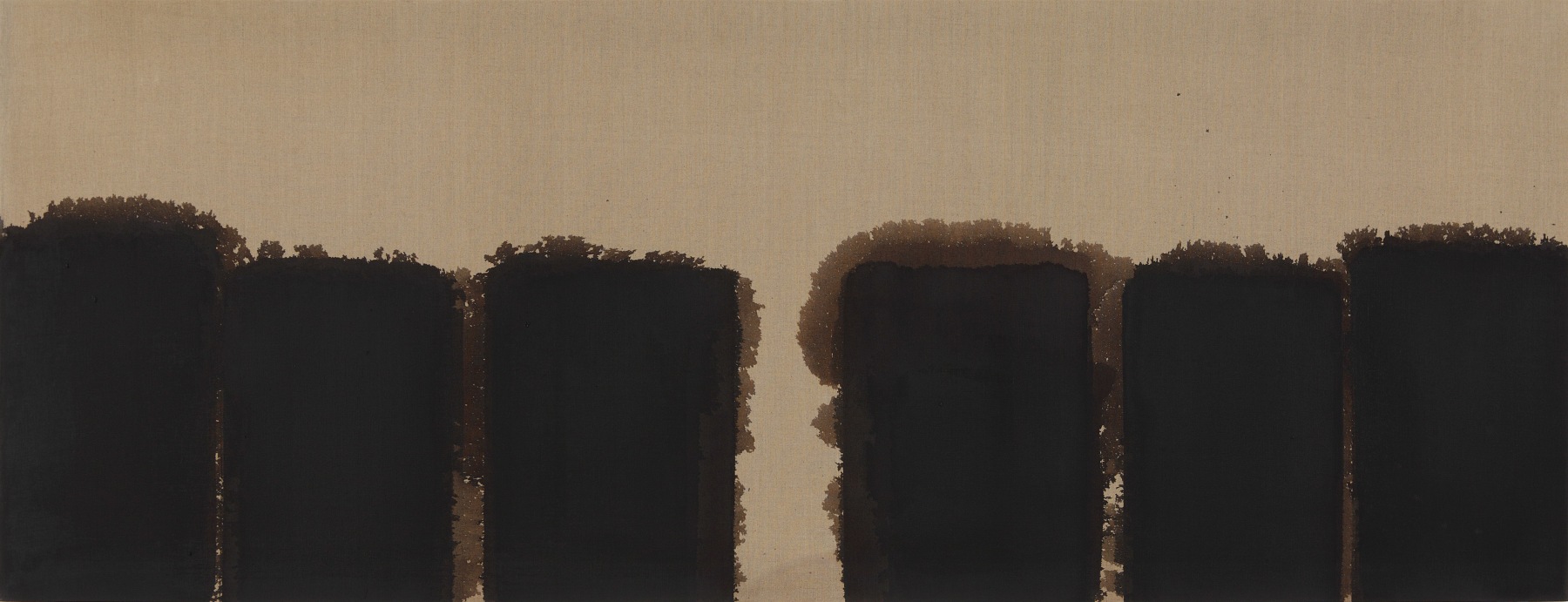 Burnt Umber &amp;amp; Ultramarine&amp;nbsp;&amp;#39;91-#86
1991
Oil on linen
80 x 208 cm
