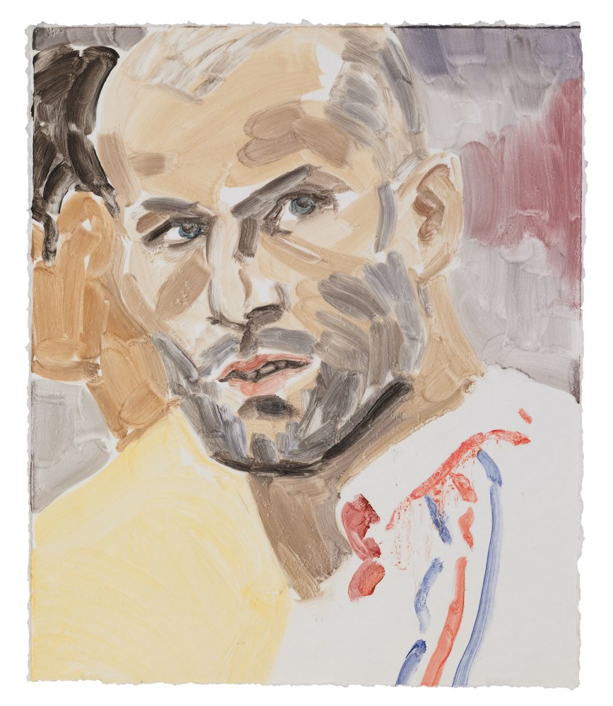 Zidane, 2006
Monotype in oil on handmade paper
16 3/4 x 14 inches