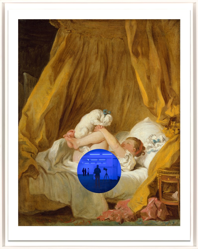 Gazing Ball (Fragonard Girl with Dog), 2017
Archival pigment print on Innova rag paper, glass
42 9/16 x 33 15/16 inches
Edition of 20