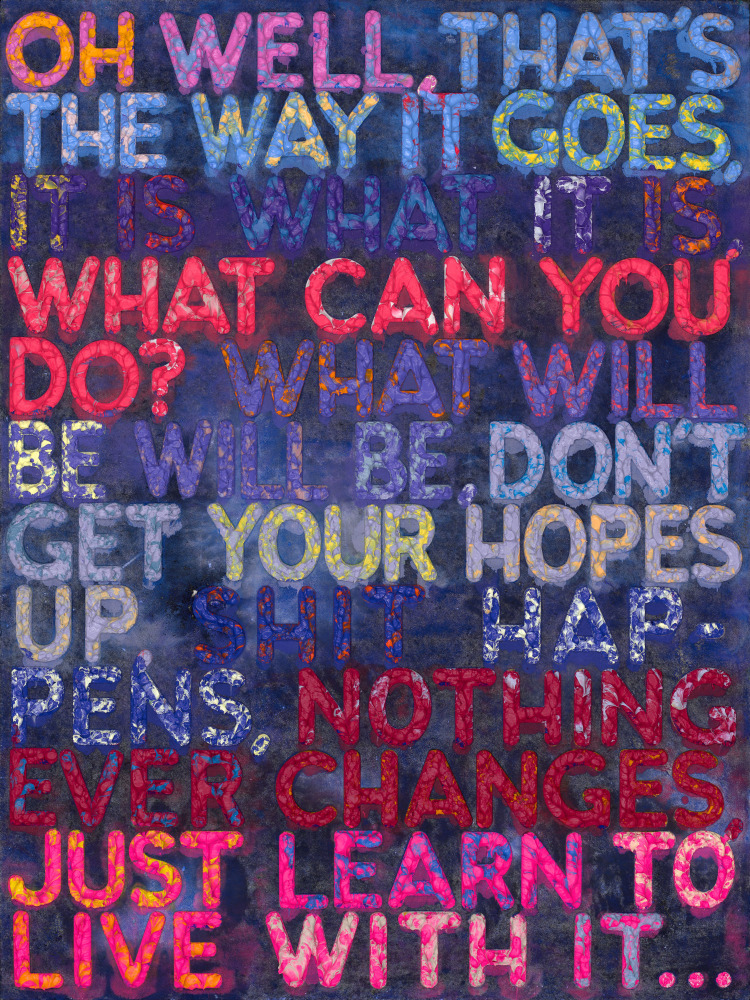 Mel Bochner, Oh Well, 2023