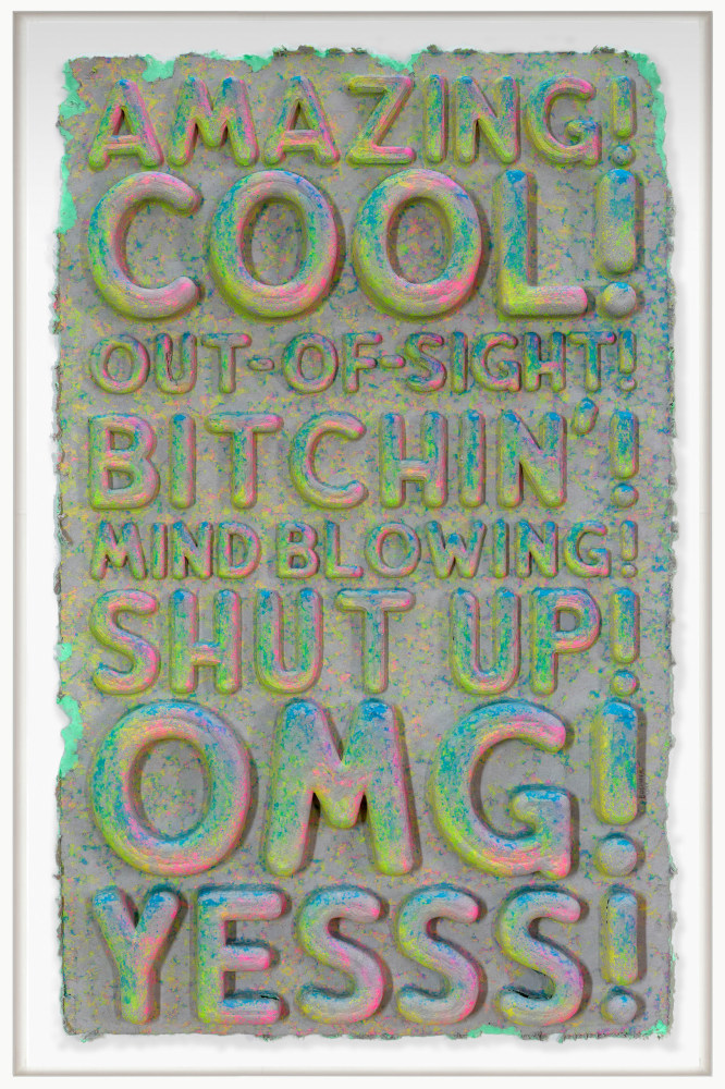 Mel Bochner, Amazing, 2024