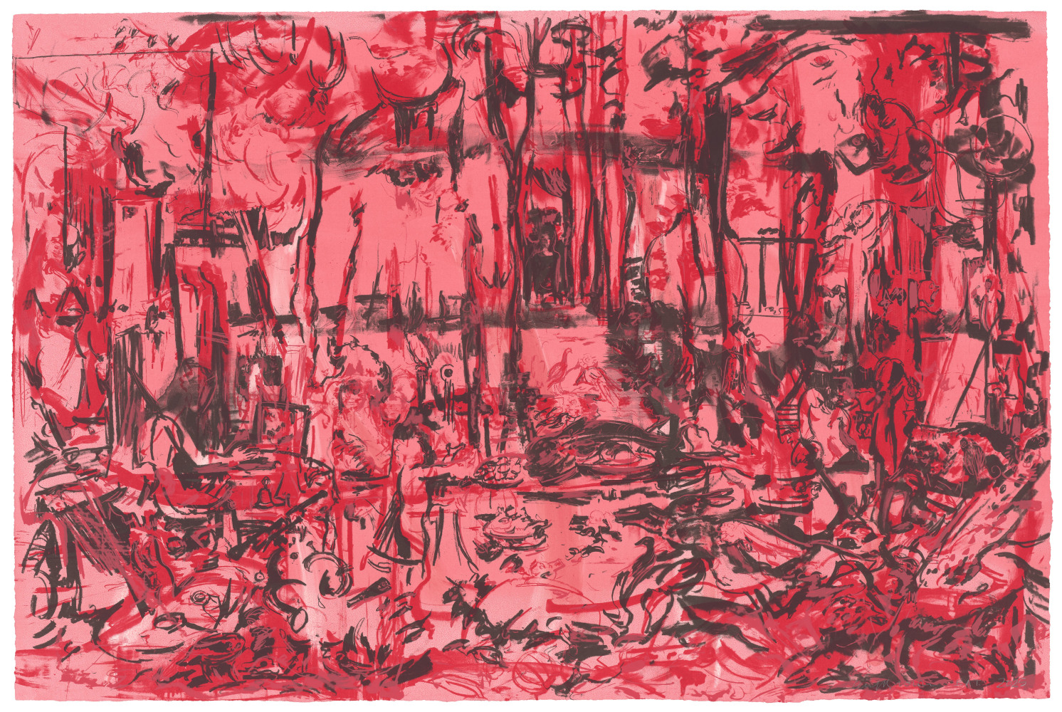 The 5 Senses (red and black), 2025