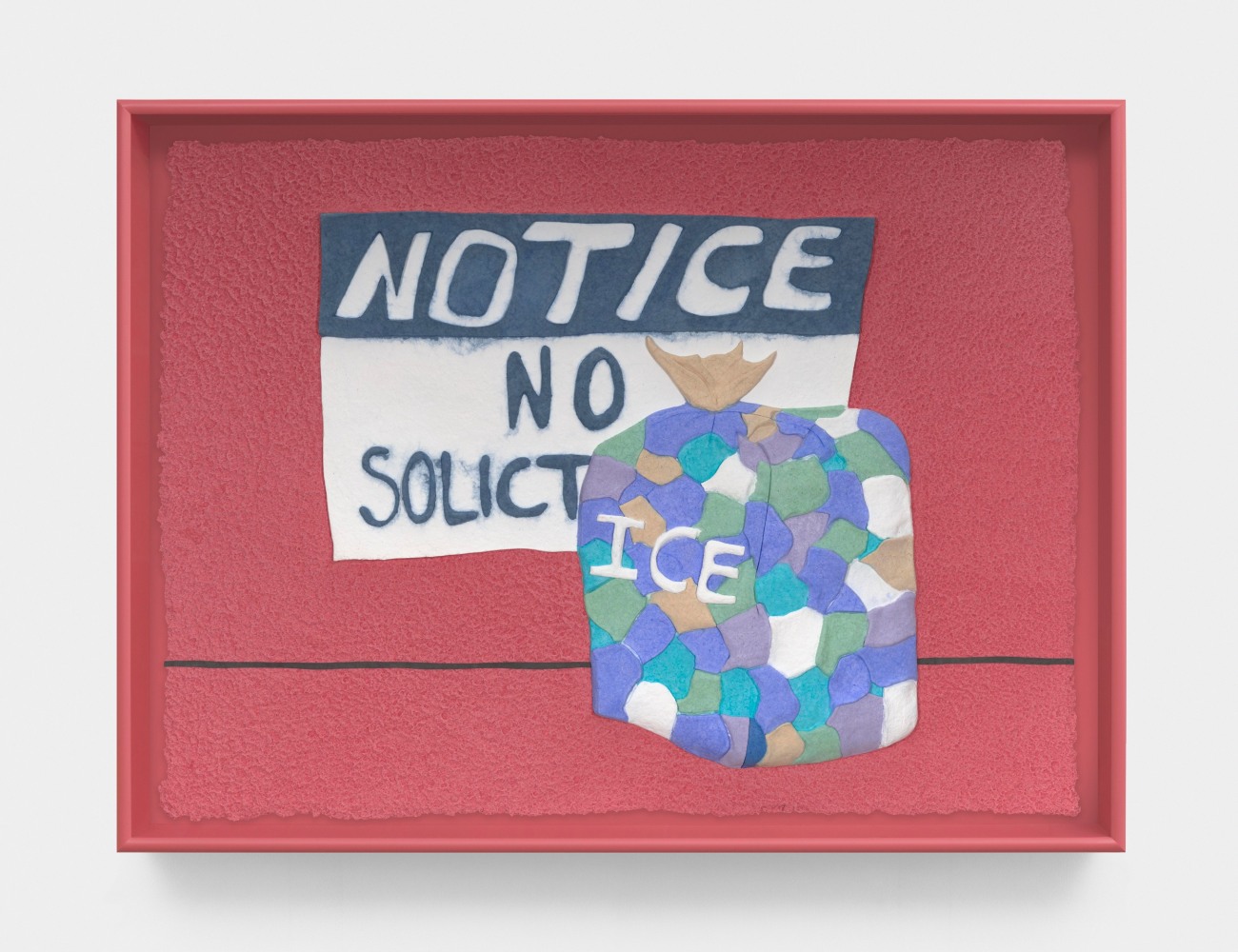 Tschabalala Self, No Soliciting and Ice, 2023