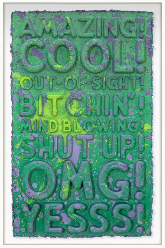 Mel Bochner, Amazing, 2024