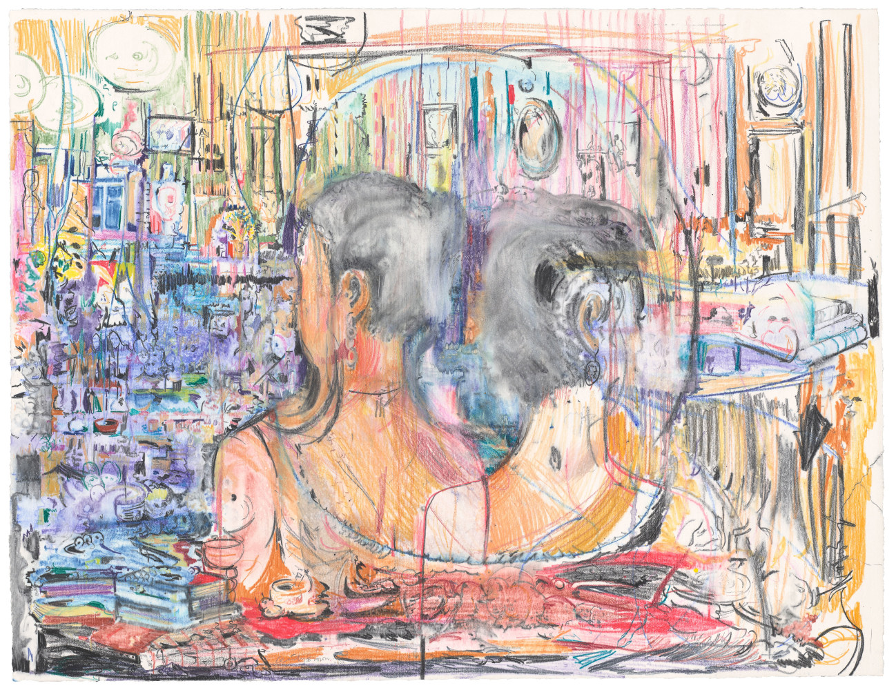 Cecily Brown, Untitled, 2023 monotype, CB1441