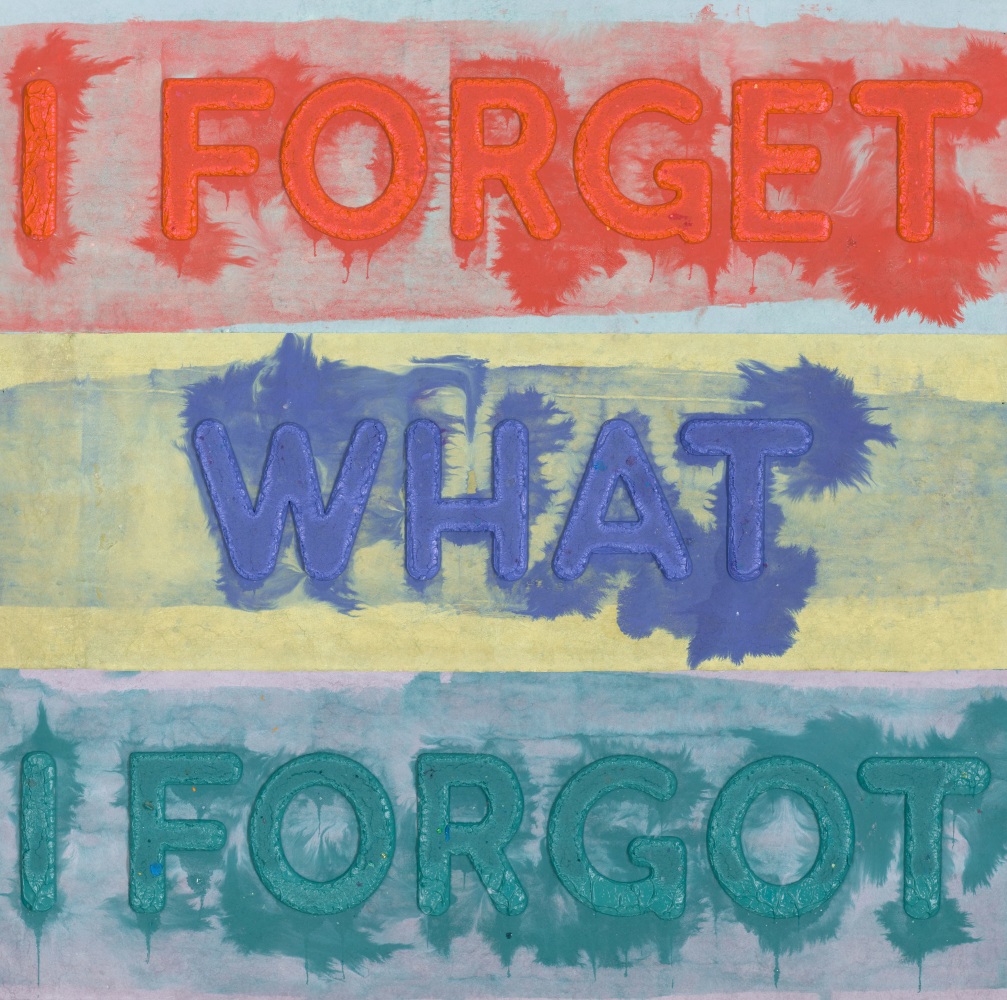 Mel Bochner, I Forget What I Forgot, 2022