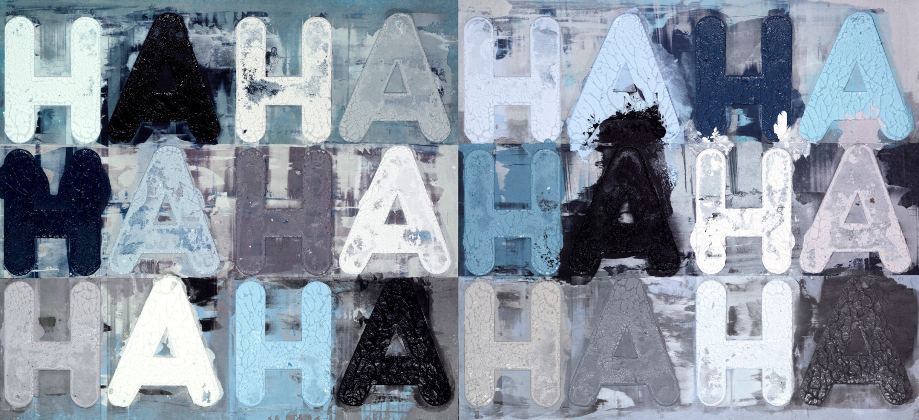 Mel Bochner, HA HA HA, 2017