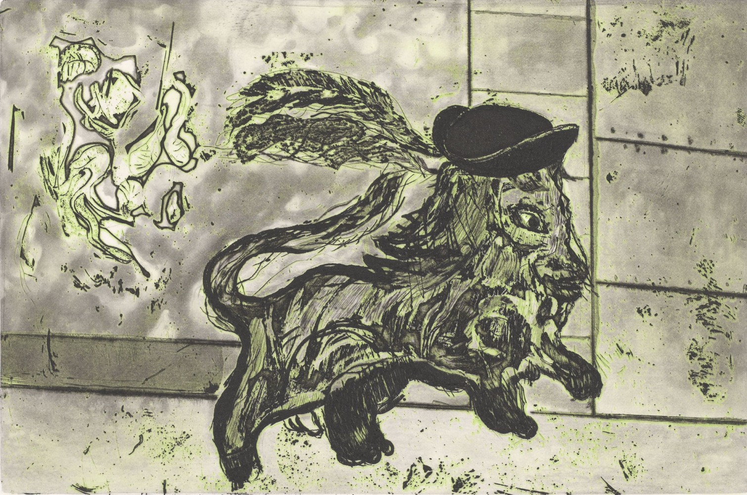 Peter Doig, Carnival Lion (Fredrick Street), 2025