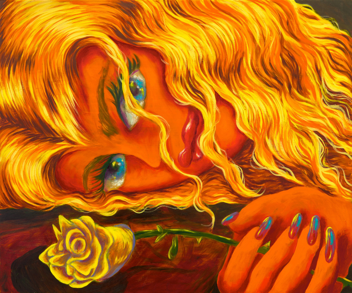 Ana Benaroya, The Blonde Waterfall, 2024