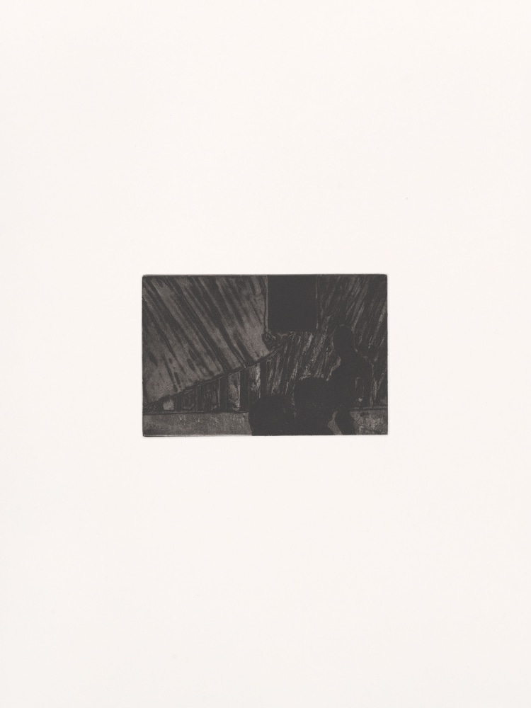 Peter Doig, studiofilmclub (black curtain), 2025