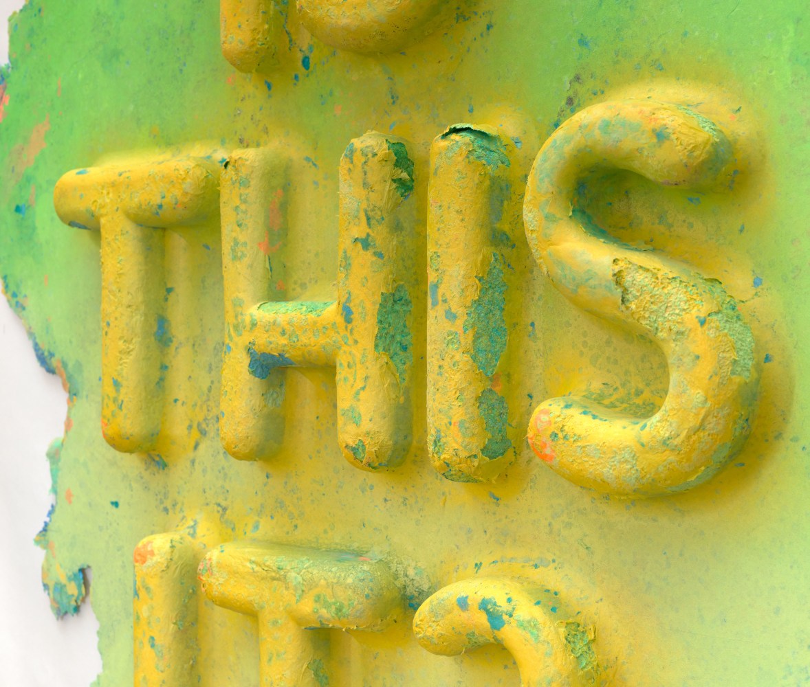 Mel Bochner, Is This It?, 2023, detail