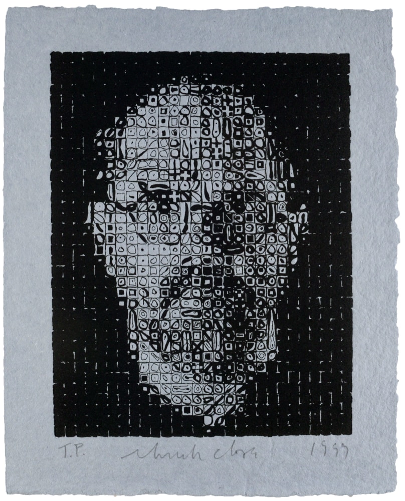 Self Portrait #1, 1999
Relief print with embossment on Twinrocker handmade paper
25 x 20 inches
Edition of 50