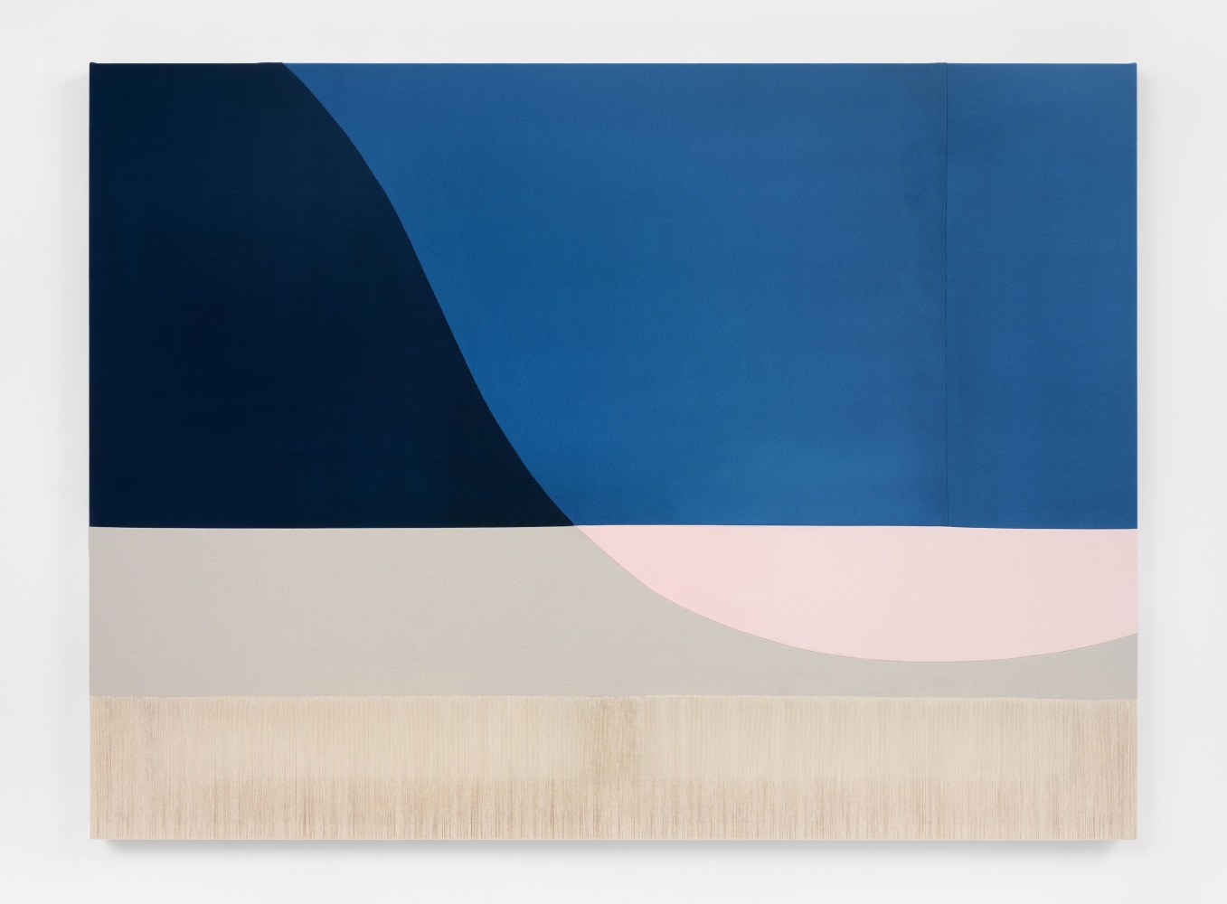 Rebecca Ward&amp;nbsp;
blue tulip, 2022&amp;nbsp;
acrylic and dye on stitched canvas
45 x 60 inches (114.3 x 152.4 cm)
(RWA22-12)&amp;nbsp;