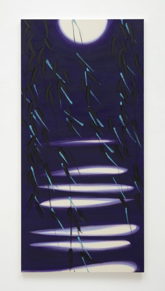 Robert Zandvliet
Crack (Moonlit), 2023
Egg tempera and oil on cotton
65 x 31 1/2 inches (165 x 80 cm)
(RZ2023/16)