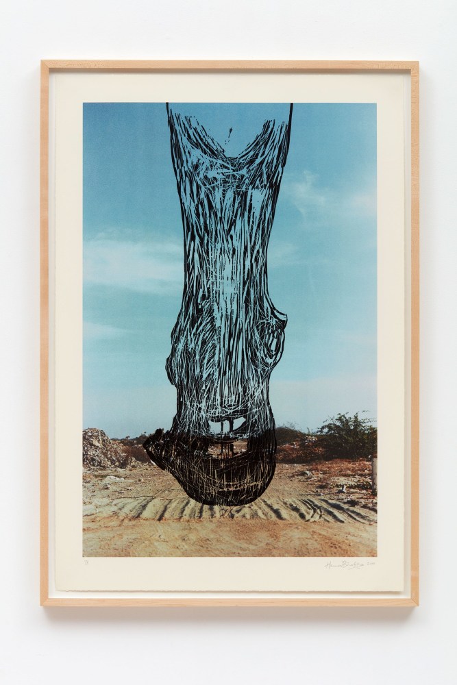 Huma Bhabha&amp;nbsp;
Untitled, 2010&amp;nbsp;
Woodcut over lithograph on Somerset Soft White paper
38 1/2 x 26 inches (97.8 x 66 cm)&amp;nbsp;
Edition of 25 + proofs&amp;nbsp;
Printed by L&amp;rsquo;Etoile Studios, New York&amp;nbsp;
Published by Peter Blum Edition, New York&amp;nbsp;