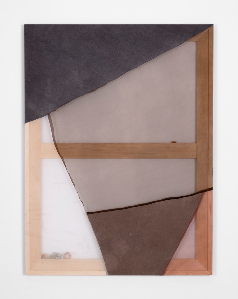 Martha Tuttle

Reading Annie Dillard&amp;rsquo;s Holy the Firm, 2025

Silk, pigment, and geode fragments

48 x 36 inches (122 x 91.4 cm)

(MTU25-04)