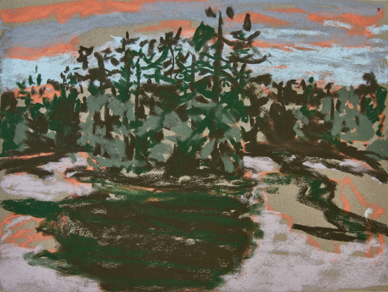 Nicole Wittenberg

Pond Island, 2020

Pastel on paper

11 1/2 x 15 1/2 inches (29.2 x 39.4 cm)

(NW20-01)