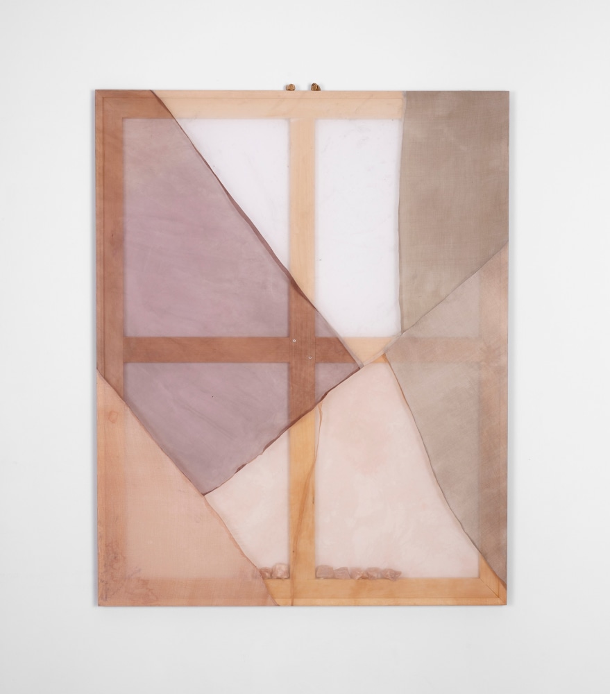 Martha Tuttle
Reliquary, 2025&amp;nbsp;
Silk, pigment, dye, rose quartz, bronze casts of cow bones
60 x 48 inches (152.4 x 122 cm)&amp;nbsp;
(MTU25-01)&amp;nbsp;