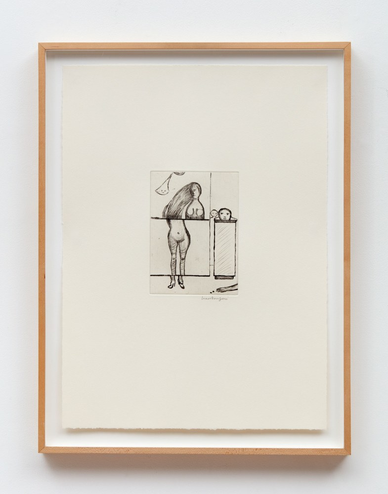 Louise Bourgeois&amp;nbsp;
Dismemberment, 1994&amp;nbsp;
Drypoint and roulette on Somerset Soft White paper
20 1/2 x 15 inches (52.1 x 38.1 cm)&amp;nbsp;
Edition of 44 + proofs&amp;nbsp;
Printed by Harlan&amp;nbsp;&amp;amp; Weaver Intaglio, New York
Published by Peter Blum Edition, New York&amp;nbsp;