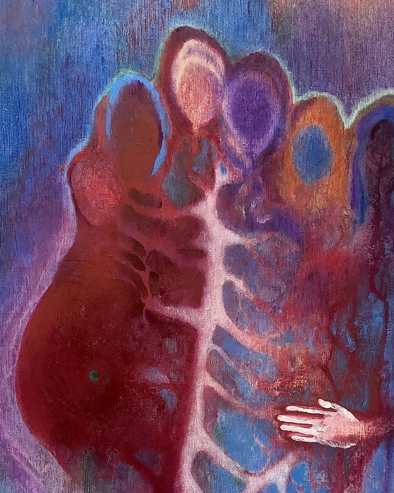 Luisa Rabbia&amp;nbsp;
Tree of Life, 2021-2022&amp;nbsp;
oil on linen&amp;nbsp;
84 x 47 1/2 inches (213.4 x 120.7 cm)
(LRA22-14)&amp;nbsp;