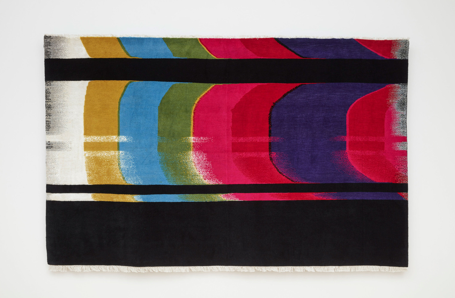 Nicholas Galanin
Signal Disruption, American Prayer Rug, 2020
Wool and cotton
60 x 96 inches (152.4 x 243.8 cm)
(NGA20-02)