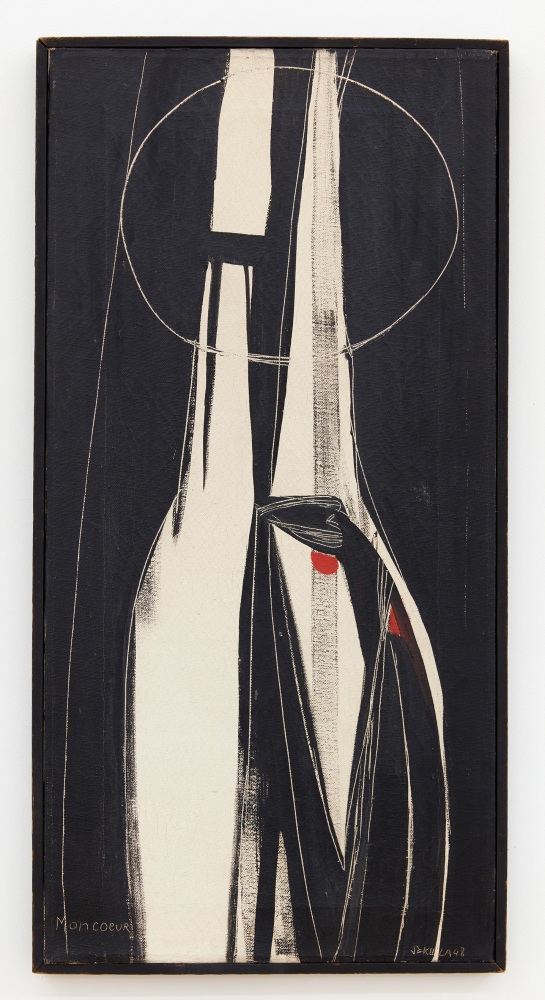 
Sonja Sekula
Mon C&amp;oelig;ur, 1948
Oil on canvas
24 1/8 x 11 3/4 inches (61.4 x 30 cm)
(SSK48-02)