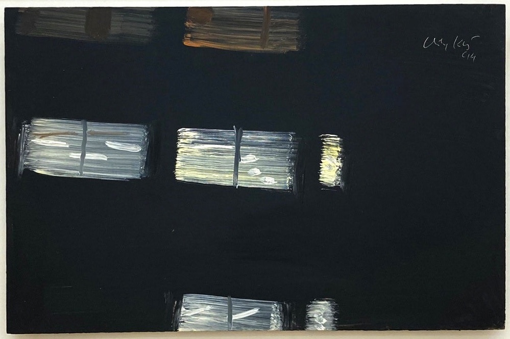 
Alex Katz

Night Painting, 1994

Acrylic on board

11 3/8 x 17 3/4 inches (29 x 45 cm)

(AK94-14)