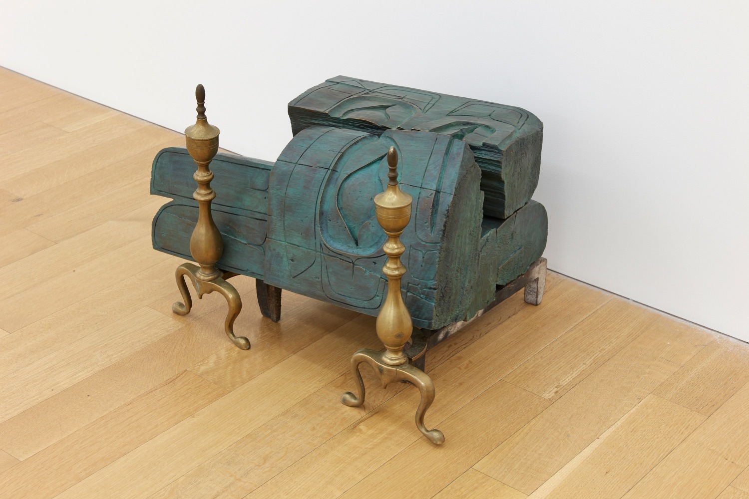 Nicholas Galanin

3D Consumption Illustration, 2024

bronze and pair of andirons

16 1/2 x 24 1/2 x 18 1/2 inches (41.9 x 62.2 x 47 cm)

(NGA24-20)