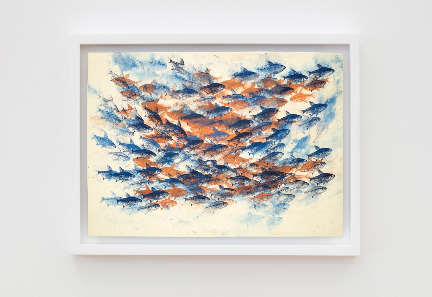 
Philip Taaffe

Untitled (School of Fish), 1997

Oil pigment on paper

19 3/4 x 27 1/2 inches (50.2 x 69.9 cm)