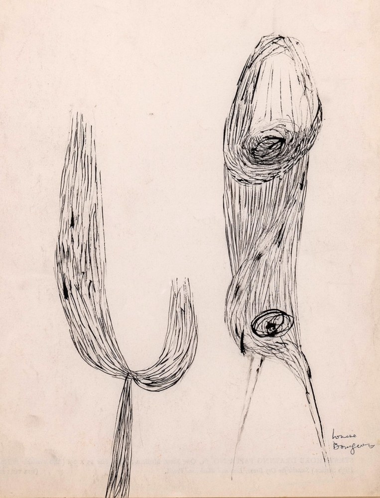 
Louise Bourgeois

Untitled, 1947

Ink on Strathmore drawing paper

14 x 11 inches (35.6 x 27.9 cm)