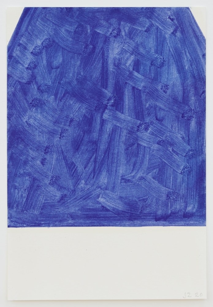 John Zurier
October (28), 2020
oil on paper
13 3/8 x 9 1/8 inches (34 x 23.2 cm)
(JZ20-07