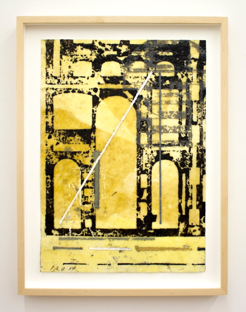 David Rabinowitch

Untitled (P&amp;eacute;rigord Construction of Vision), 2014

Beeswax, crayon, oil and oil based ink on paper

17 x 12 1/8 inches (43.2 x 30.8 cm)

(DR14-05)