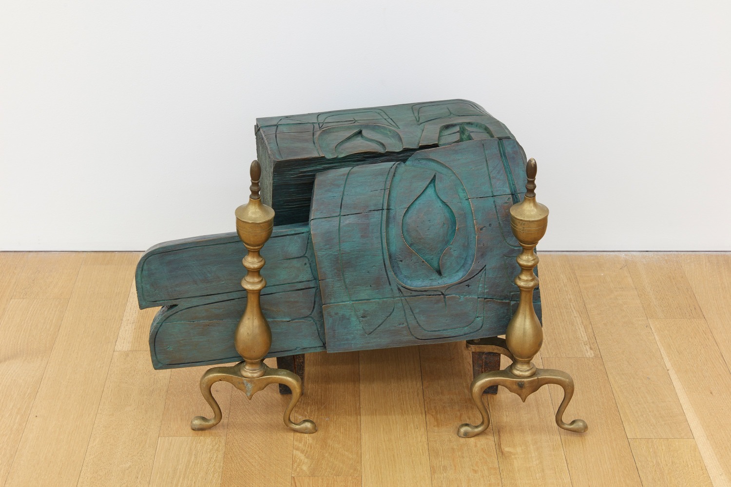 Nicholas Galanin
3D Consumption Illustration, 2024&amp;nbsp;
Bronze and pair of andirons&amp;nbsp;
16 1/2 x 24 1/2 x 18 1/2 inches (41.9 x 62.2 x 47 cm)
(NGA24-20)&amp;nbsp;